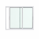 Ver imagem 2 de Janela de Correr 2 Folhas Alumínio Branco 100x150 Linha 25 Jade