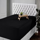 Ver imagem 1 de Lençol Queen Avulso 400 Fios Percal Poliéster Liso Toque Macio com Elástico