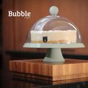 Ver imagem 2 de Kit 3 Porta Bolos 25cm Verde Menta com Cúpula e Pé Bubble Crippa Tortas Doces Boleira