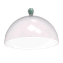 Ver imagem 5 de Kit 3 Porta Bolos 25cm Verde Menta com Cúpula e Pé Bubble Crippa Tortas Doces Boleira