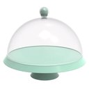 Ver imagem 4 de Kit 3 Porta Bolos 25cm Verde Menta com Cúpula e Pé Bubble Crippa Tortas Doces Boleira