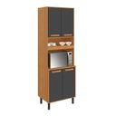 Ver imagem 1 de Paneleiro Itatiaia 4 Portas Grafite Nápoles