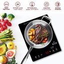 Ver imagem 2 de Duxtop Cooktop Portátil de Indução 1800w, Painel Sensor e Vidro Completo