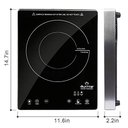 Ver mais imagens de Duxtop Cooktop Portátil de Indução 1800w, Painel Sensor e Vidro Completo