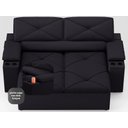 Ver imagem 5 de Sofá com Porta Copos Retrátil e Reclinável Pop 1,54m Velosuede Preto - Netsofas