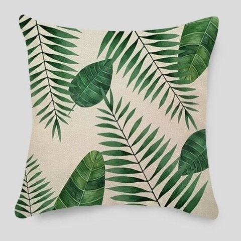 Capa de Almofada 45x45 Tropical Verde