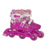 Kit Patins Infantil In Line E Tri Line Com Kit De Segurança Tamanho 28/31 Rosa Bbr Toys - 1