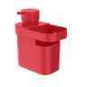 Dispenser Para Detergente E Organizador De Pia Trium 650 ml - Vermelho - 1