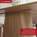 Ver imagem 7 de Conjunto Sala de Jantar Mesa Olivia 200cm Tampo MDF e Vidro Canto Arredondado 8 Cadeiras Anne