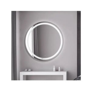 Espelho Iluminado Redondo 90cm AVshop Tecla Touch