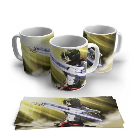 Caneca de Porcelana Attack On Titan Modelo 26