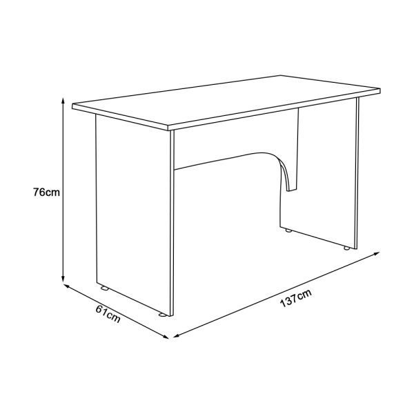 Mesa de Escritótio Corporativa/Light 1,37M Freijó - 3