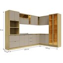 Ver imagem 4 de Cozinha Modulada Completa 10 Peças Ellite Yescasa Amarelo/Canary/Avela