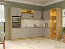Ver imagem 1 de Cozinha Modulada Completa 11 Peças Ellite Yescasa Amarelo/Canary/Avela