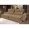Sofá 3 Lugares Retrátil e Reclinável Hellen Atrative Platinum Tabaco - 1