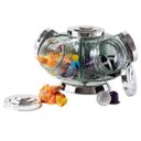 Ver imagem 1 de Baleiro Giratório Médio 2500 Ml Prata Vidro/tampa Plástica