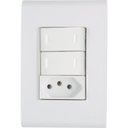 Ver imagem 1 de Conjunto 4x2 com 2 Interruptores Paralelos 10 a 250 V e 1 Tomada 2p+t 20 a 250 V Liz Bran