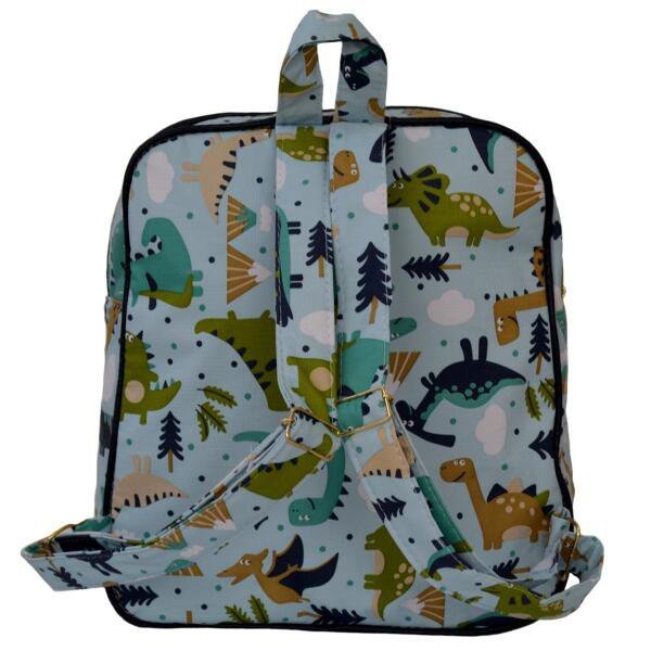 Mochila Maternidade Escolar Dinossauro/Azul Rubi Baby - 2