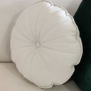 Ver imagem 4 de Sofá Curvo Estilo Orgânico Linho com 4 Almofadas Fino Acabamento Euphoria - Larbelle