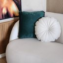 Ver imagem 7 de Sofá Curvo Estilo Orgânico Linho com 4 Almofadas Fino Acabamento Euphoria - Larbelle