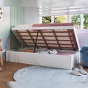 Ver imagem 4 de Cama Box Infantil/juvenil Articulável Solteiro Duda Branco