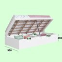 Ver imagem 6 de Cama Box Infantil/juvenil Articulável Solteiro Duda Branco