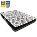 Ver imagem 2 de Cama Box Casal Suede + Colchão Ortobom Iso Dupla Face 60x138x188 Bege
