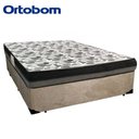 Ver imagem 6 de Cama Box Casal Suede + Colchão Ortobom Iso Dupla Face 60x138x188 Bege