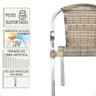 7 Cadeira Maresia Aluminio Polido Fibra Sintetica Tr. Simples - Capuccino - 4