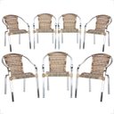 Ver imagem 1 de 7 Cadeira Maresia Aluminio Polido Fibra Sintetica Tr. Simples - Capuccino