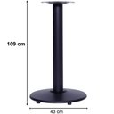 Ver imagem 6 de Mesa Bistrô Ferro Preto 111,50 Cm (alt) Disco Redondo Tampo Mdp Redondo 80 Cm (larg) X 2,50 Cm (alt