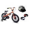 Kit Bicicleta Infantil Aro 16 Extreme+ Capacete Infantil Preto+ Par de Sinalizador Led - 1