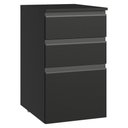 Ver imagem 1 de Balcão de Cozinha 40 Cm 3 Gavetas Suspenso Preto Nice Madesa Preto