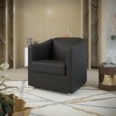 Ver imagem 1 de Poltrona Decorativa Mariana Corino Preto Dal Poz Estofados