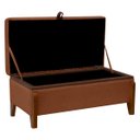 Ver imagem 6 de Banqueta Decorativa Puff Baú Organizado Bali 90 Cm Bouclé:terracota
