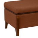 Ver imagem 4 de Banqueta Decorativa Puff Baú Organizado Bali 90 Cm Bouclé:terracota
