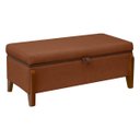 Ver imagem 1 de Banqueta Decorativa Puff Baú Organizado Bali 90 Cm Bouclé:terracota