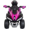 Mini Quadriciclo Moto Elétrica Criança Infantil Bateria 6V Luz Som Bivolt Rosa Brinqway BW-129 RS - 6