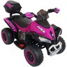 Mini Quadriciclo Moto Elétrica Criança Infantil Bateria 6V Luz Som Bivolt Rosa Brinqway BW-129 RS - 2