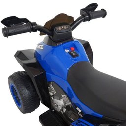 Mini Quadriciclo Moto Elétrica Criança Infantil Bateria 6v Luz Som Bivolt Azul Brinqway Bw-129 Az - 4