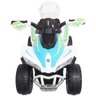 Mini Quadriciclo Moto Elétrica Criança Infantil Bateria 6V Luz Som Bivolt Branco Brinqway BW-129 - 6