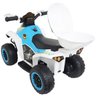 Mini Quadriciclo Moto Elétrica Criança Infantil Bateria 6V Luz Som Bivolt Branco Brinqway BW-129 - 3