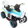 Mini Quadriciclo Moto Elétrica Criança Infantil Bateria 6V Luz Som Bivolt Branco Brinqway BW-129 - 2