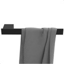 Ver imagem 1 de Porta Toalha de Rosto Dupla Fixação Parede Preto F.master