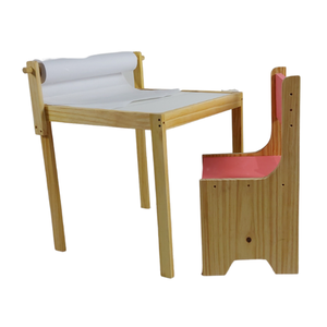 Combo Mesa Infantil + Cadeira Happy Madeira Maciça