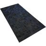 Tapete de Couro Preto Café 1,00x2,00 com Bordas - 2
