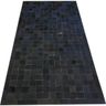 Tapete de Couro Preto Café 1,00x2,00 com Bordas - 1