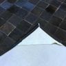 Tapete de Couro Preto Café 1,00x2,00 com Bordas - 3