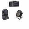 Kit 2 Par Led Slim 18x12w Full+ 2 Mini Wash 18x3w+ Dmx 512 - 1