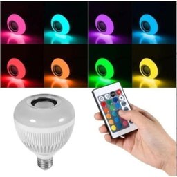 Lâmpada Led Rgb Musical 12w Caixa De Som Bluetooth 2 Em 1 - 2